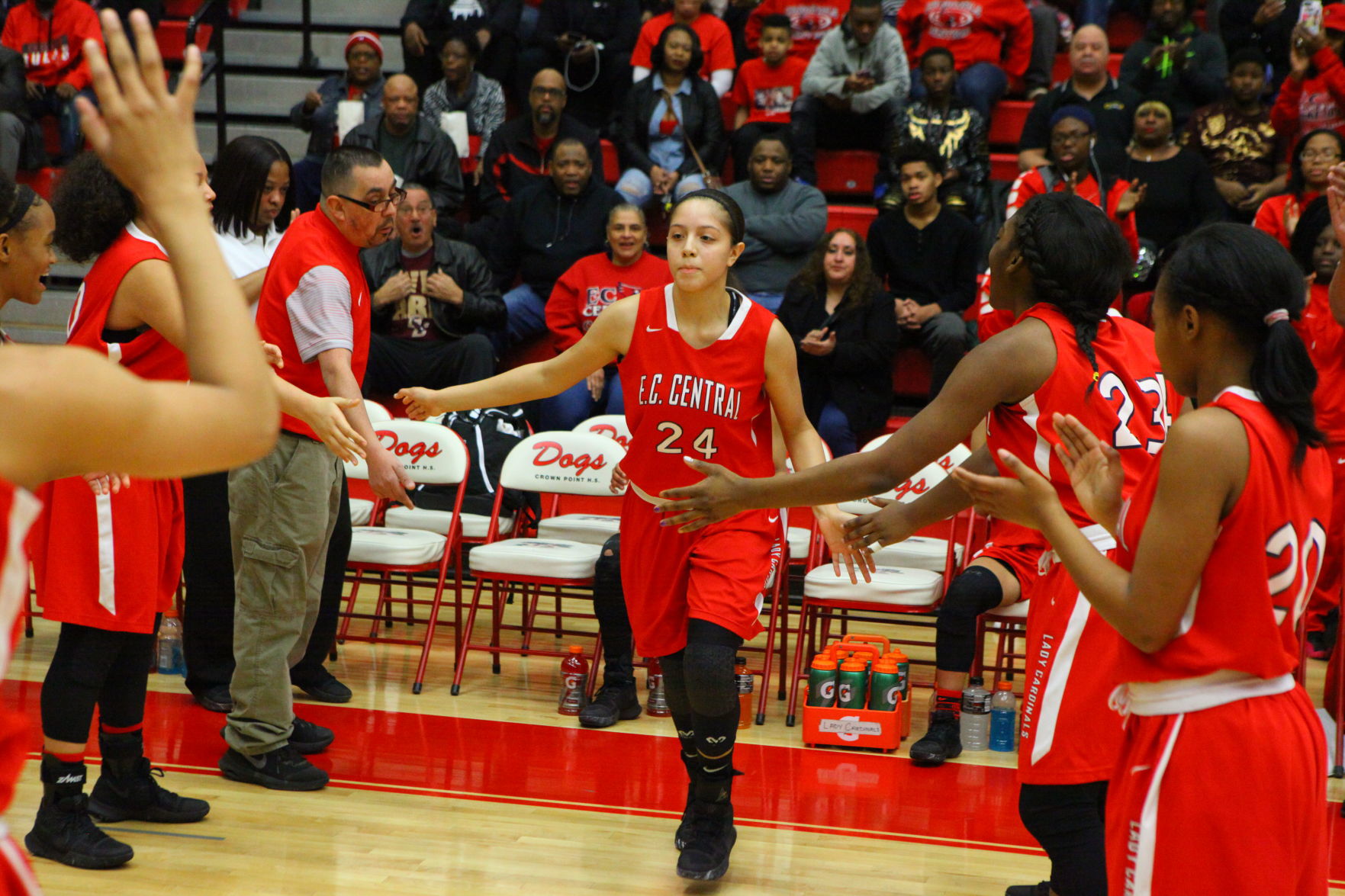 Gallery: Girls Basketball Sectional Finals - E.C. Central vs. Lake Central